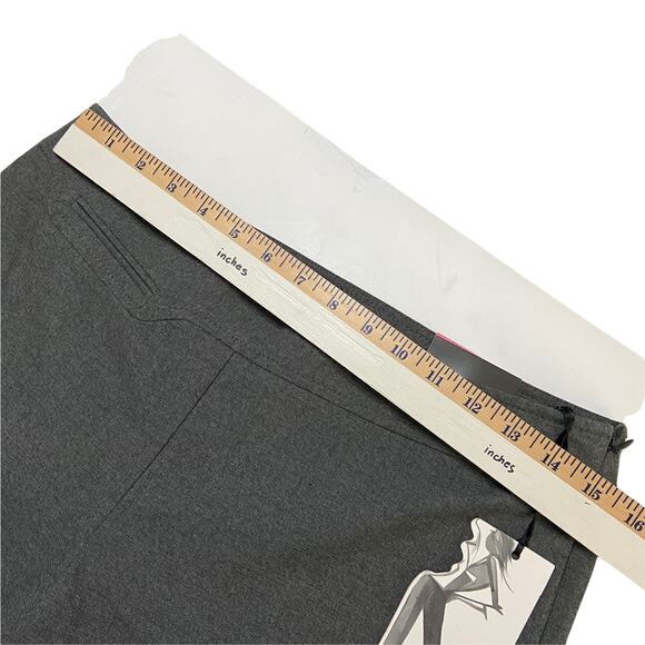 The Limited "Avery" Stretch Gray Side Zip Straight Leg Pants Size 10 - Picture 7 of 11